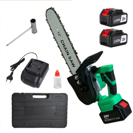 Пила цепная аккумуляторная ZITREK GreenSaw 20 PRO (20В, 4 Ач Li-ion аккум. 2шт, ЗУ)
Пила цепная аккумуляторная ZITREK GreenSaw 20 PRO (20В, 4 Ач Li-ion аккум. 2шт, ЗУ)