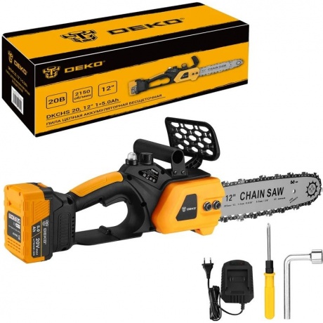 Пила цепная Deko DKCHS 20-12 аккум. дл.шины:12" (30cm) 1аккум. 5Ач ЗУ (085-2001)
Пила цепная Deko DKCHS 20-12 аккум. дл.шины:12" (30cm) 1аккум. 5Ач ЗУ (085-2001)