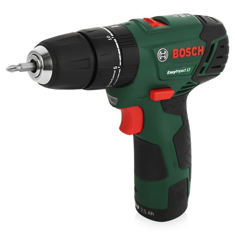 Дрель ударная аккумуляторная Bosch EasyImpact 12 0.603.983.90D
Дрель ударная аккумуляторная Bosch EasyImpact 12 0.603.983.90D