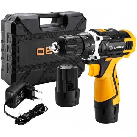 Аккумуляторная дрель-шуруповерт DEKO DKCD12FU-Li в кейсе + набор 63 инструмента для дома, 12В, 2х2.0Ач
Аккумуляторная дрель-шуруповерт DEKO DKCD12FU-Li в кейсе + набор 63 инструмента для дома, 12В, 2х2.0Ач