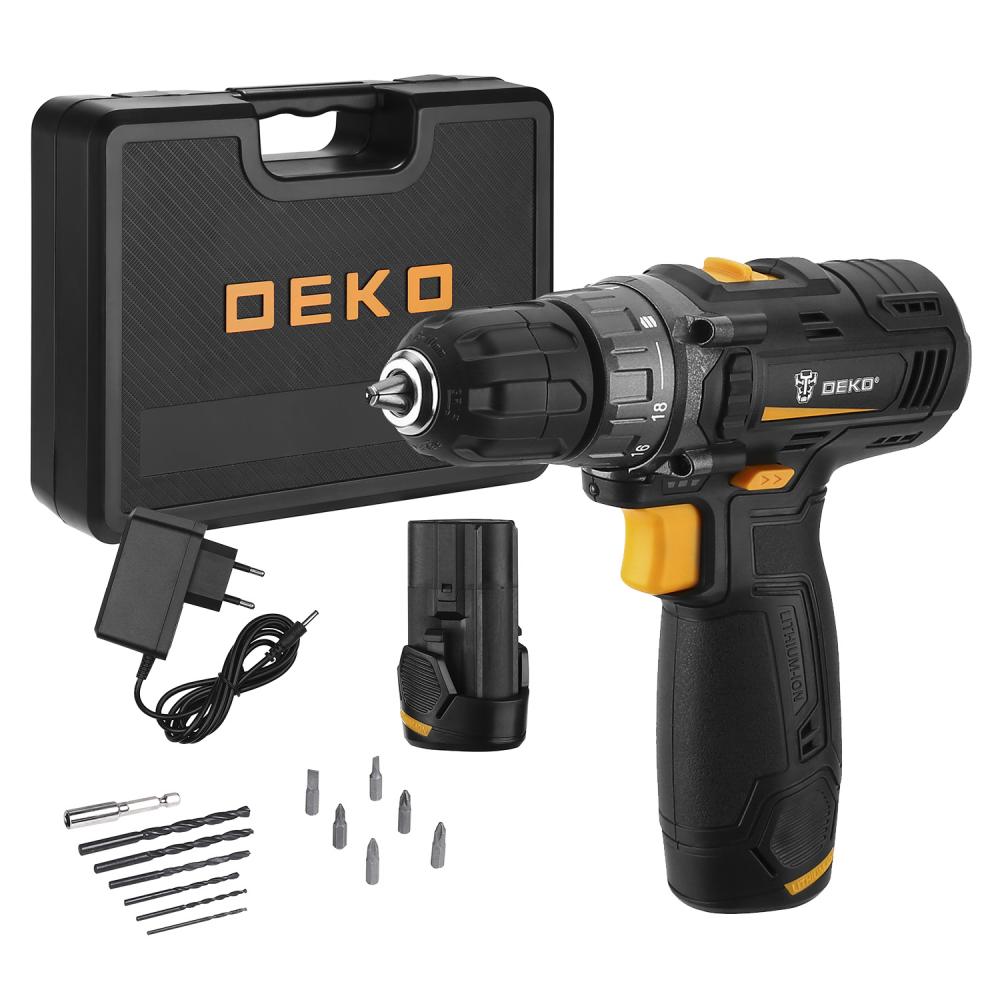 Аккумуляторная дрель-шуруповёрт DEKO GCD12DU3 SET6 в кейсе + оснастка 13 шт, 12В, 2х3.0Ач
Аккумуляторная дрель-шуруповёрт DEKO GCD12DU3 SET6 в кейсе + оснастка 13 шт, 12В, 2х3.0Ач
