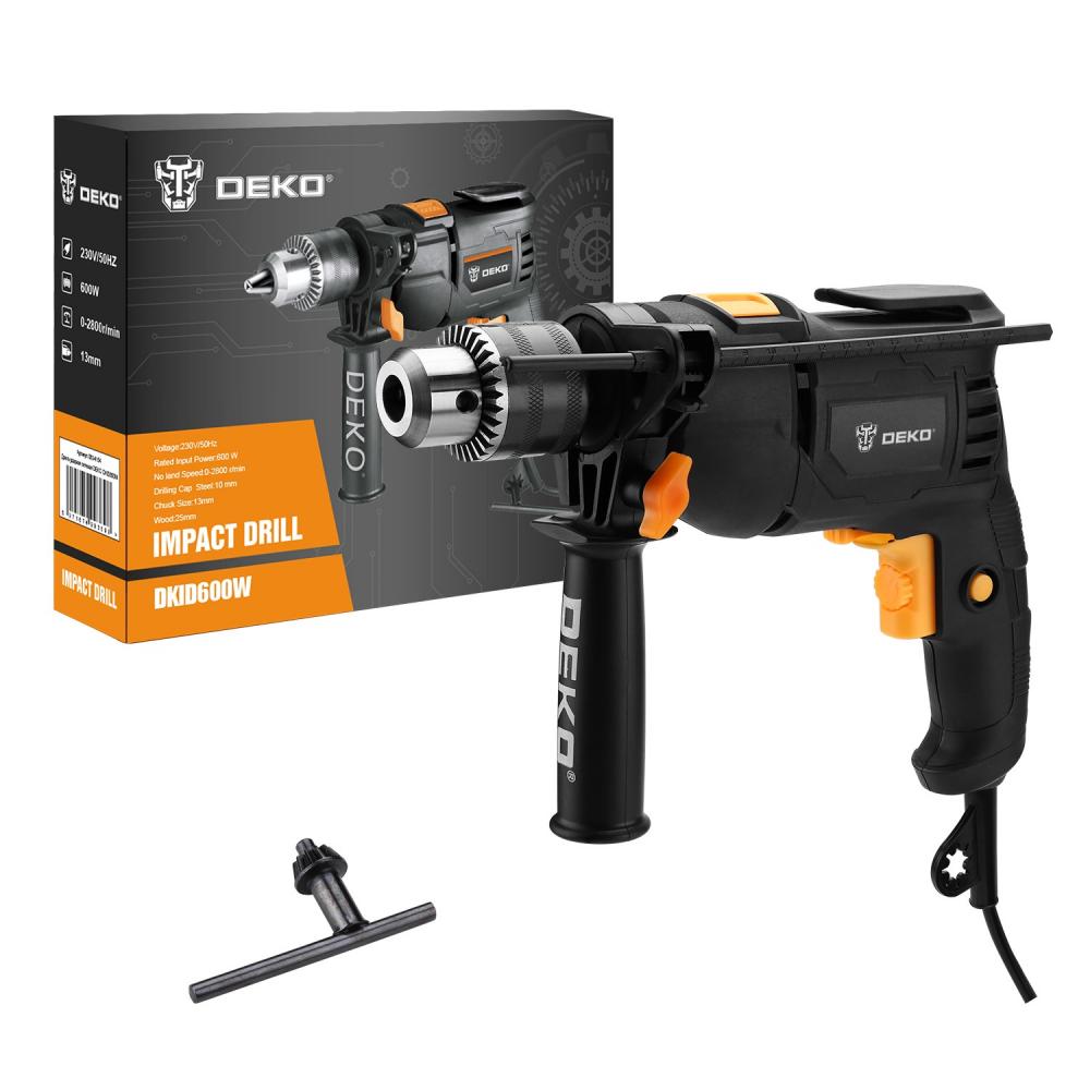Дрель ударная сетевая DEKO DKID600W
Дрель ударная сетевая DEKO DKID600W