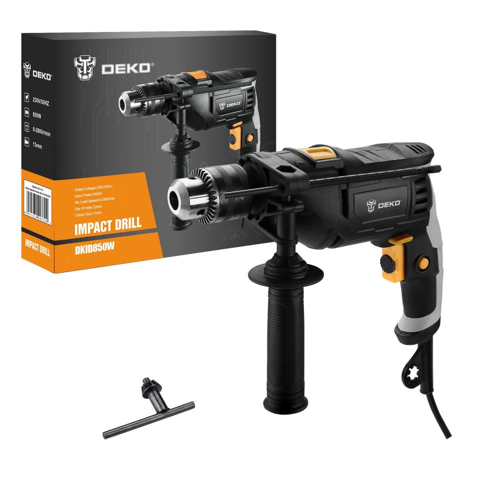 Дрель ударная сетевая DEKO DKID850W
Дрель ударная сетевая DEKO DKID850W