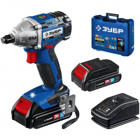 Гайковерт бесщеточный ЗУБР кейс, Профессионал (GB-250-22)
Гайковерт бесщеточный ЗУБР кейс, Профессионал (GB-250-22)