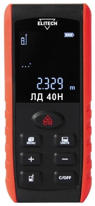 Дальномер лазерный Elitech ЛД 40H
Дальномер лазерный Elitech ЛД 40H