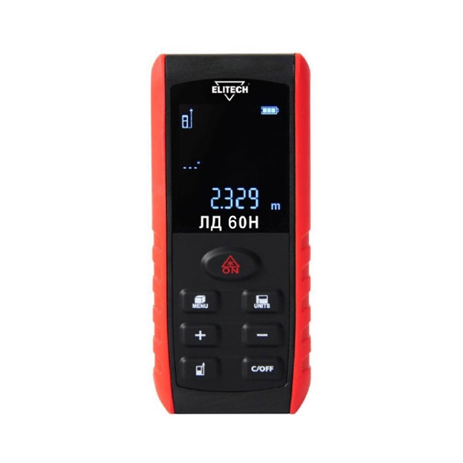 Дальномер лазерный Elitech ЛД 60H
Дальномер лазерный Elitech ЛД 60H