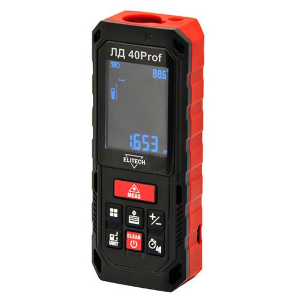 Дальномер лазерный Elitech ЛД 40Prof
Дальномер лазерный Elitech ЛД 40Prof