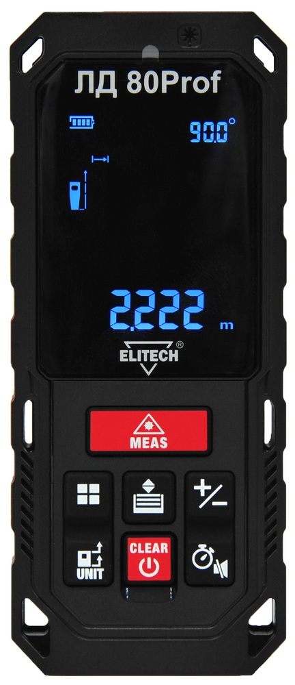 Дальномер лазерный Elitech ЛД 80Prof
Дальномер лазерный Elitech ЛД 80Prof