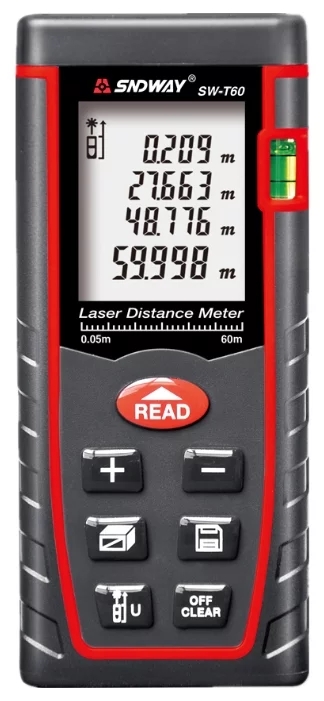 Дальномер лазерный Sndway SW-T60
Дальномер лазерный Sndway SW-T60