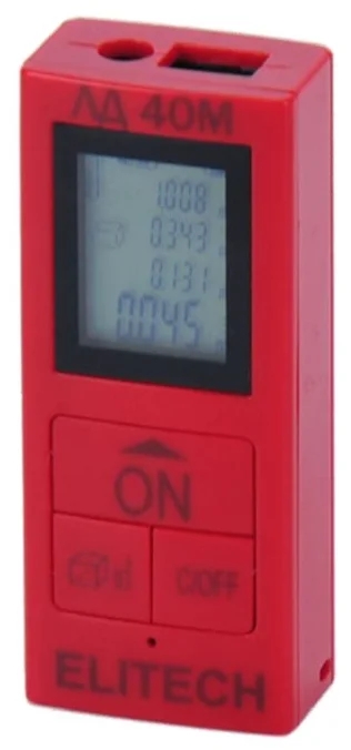 Дальномер лазерный Elitech ЛД 40М
Дальномер лазерный Elitech ЛД 40М