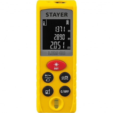 Дальномер лазерный Stayer LDM-40 34956
Дальномер лазерный Stayer LDM-40 34956