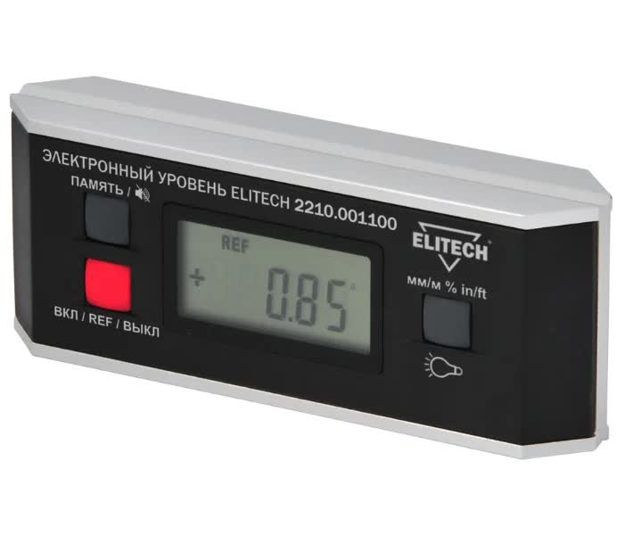 Уровень электронный Elitech 2210.001100
Уровень электронный Elitech 2210.001100