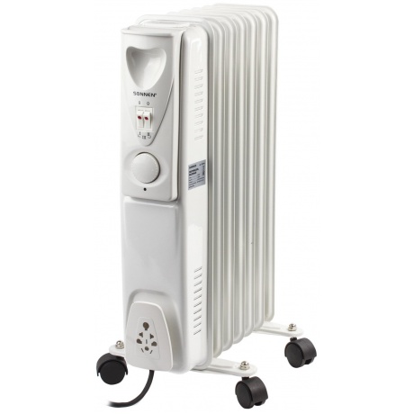 Радиатор масляный Sonnen DFS-07, 1500 Вт, 7 секций, белый, 453498
Радиатор масляный Sonnen DFS-07, 1500 Вт, 7 секций, белый, 453498