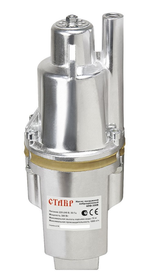 Насос погружной вибрационный Ставр НПВ-300 В
Насос погружной вибрационный Ставр НПВ-300 В