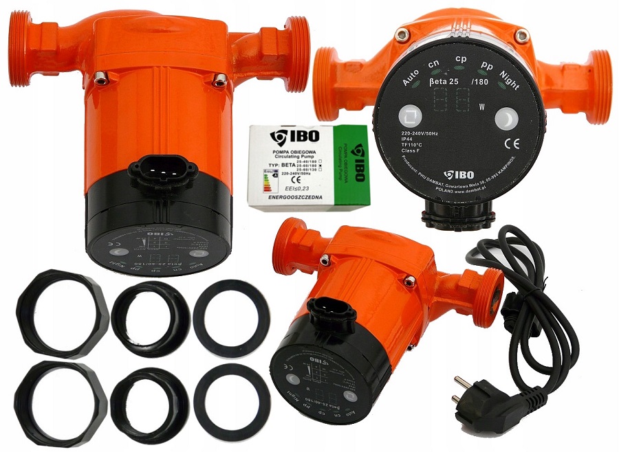 Насос циркуляционный IBO BETA 25-60/180
Насос циркуляционный IBO BETA 25-60/180