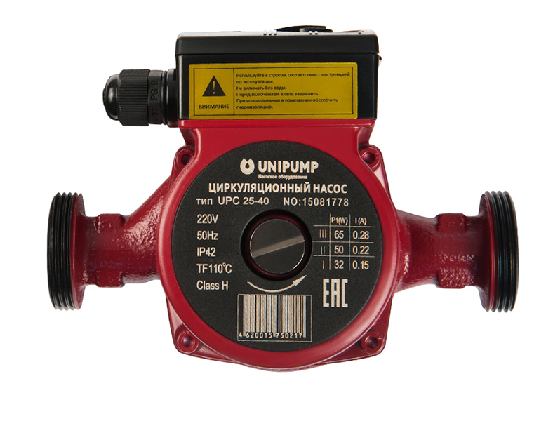 Насос циркуляционный Unipump CP 25-40 180
Насос циркуляционный Unipump CP 25-40 180