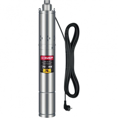 Скважинный насос винтовой ЗУБР, 70 м напор
Скважинный насос винтовой ЗУБР, 70 м напор