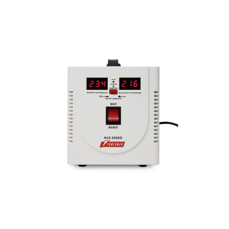 Стабилизатор Powerman AVS 2000 D White
Стабилизатор Powerman AVS 2000 D White
