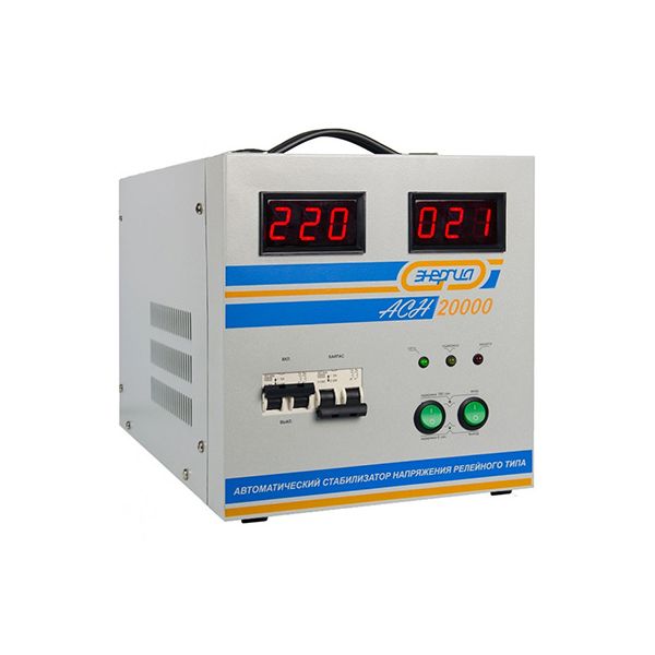 Cтабилизатор напряжения Энергия АСН 20000
Cтабилизатор напряжения Энергия АСН 20000