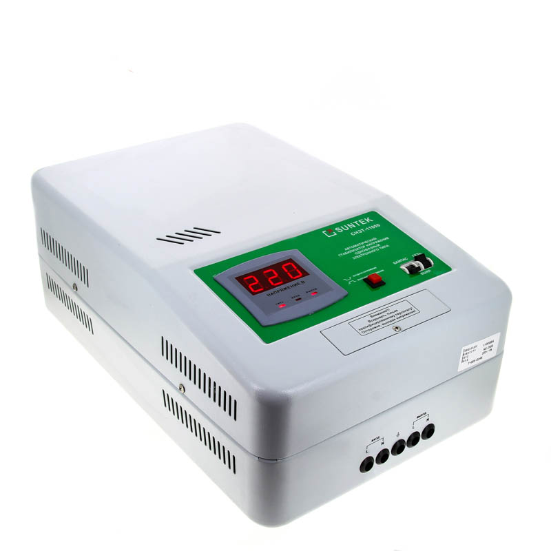 Стабилизатор напряжения Suntek 11000 ВА SR11000
Стабилизатор напряжения Suntek 11000 ВА SR11000