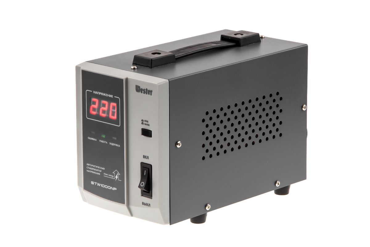 Стабилизатор напряжения Wester STW1000NP
Стабилизатор напряжения Wester STW1000NP