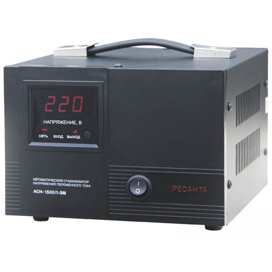 Стабилизатор Ресанта АСН-1500 /1-ЭМ
Стабилизатор Ресанта АСН-1500 /1-ЭМ