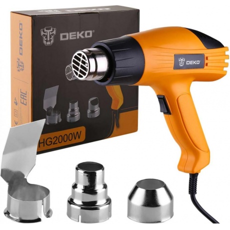 Строительный фен DEKO HG2000W, 2000Вт, 2 скорости, защита от перегрева
Строительный фен DEKO HG2000W, 2000Вт, 2 скорости, защита от перегрева