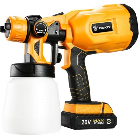Краскопульт аккумуляторный DEKO DKSG20K2, 120W, 800 мл
Краскопульт аккумуляторный DEKO DKSG20K2, 120W, 800 мл