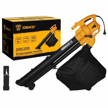 Воздуходувка-пылесос электрическая Deko DKBL3000W
Воздуходувка-пылесос электрическая Deko DKBL3000W