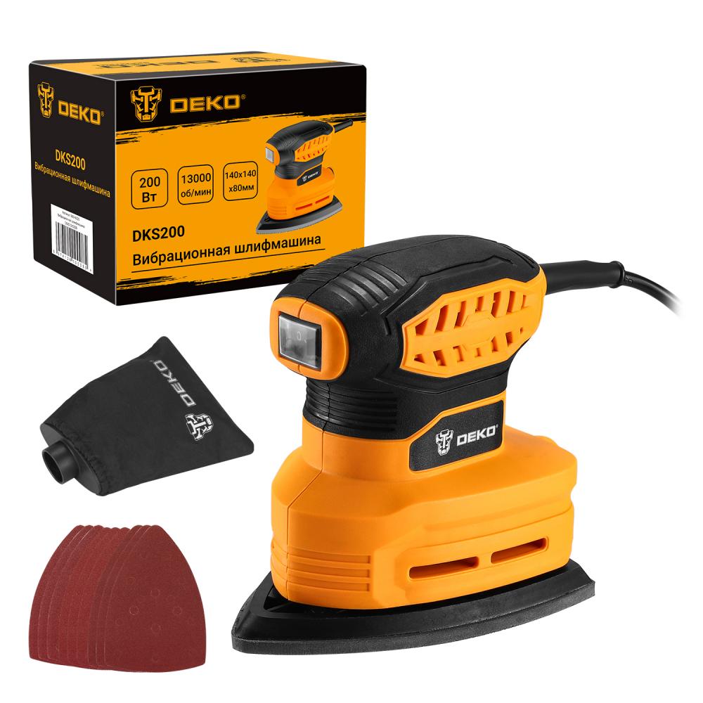 Вибрационная шлифмашина DEKO DKS200
Вибрационная шлифмашина DEKO DKS200