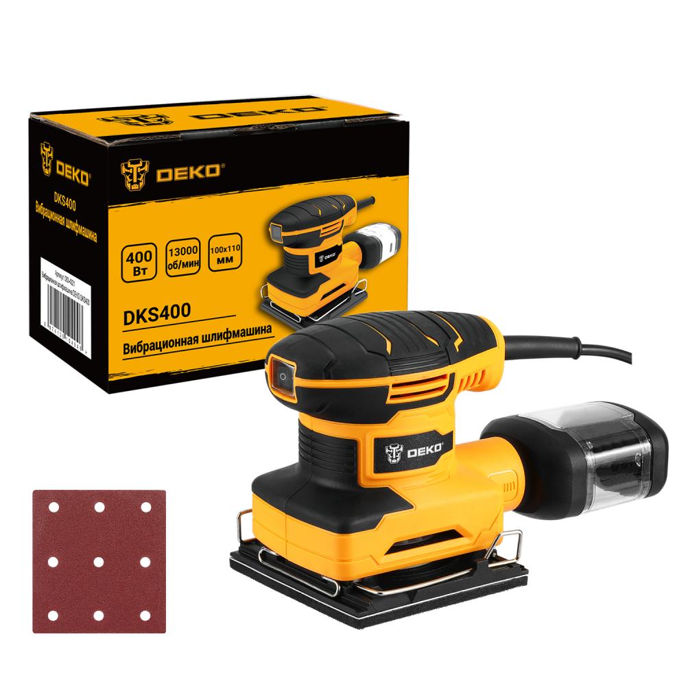 Вибрационная шлифмашина DEKO DKS400
Вибрационная шлифмашина DEKO DKS400