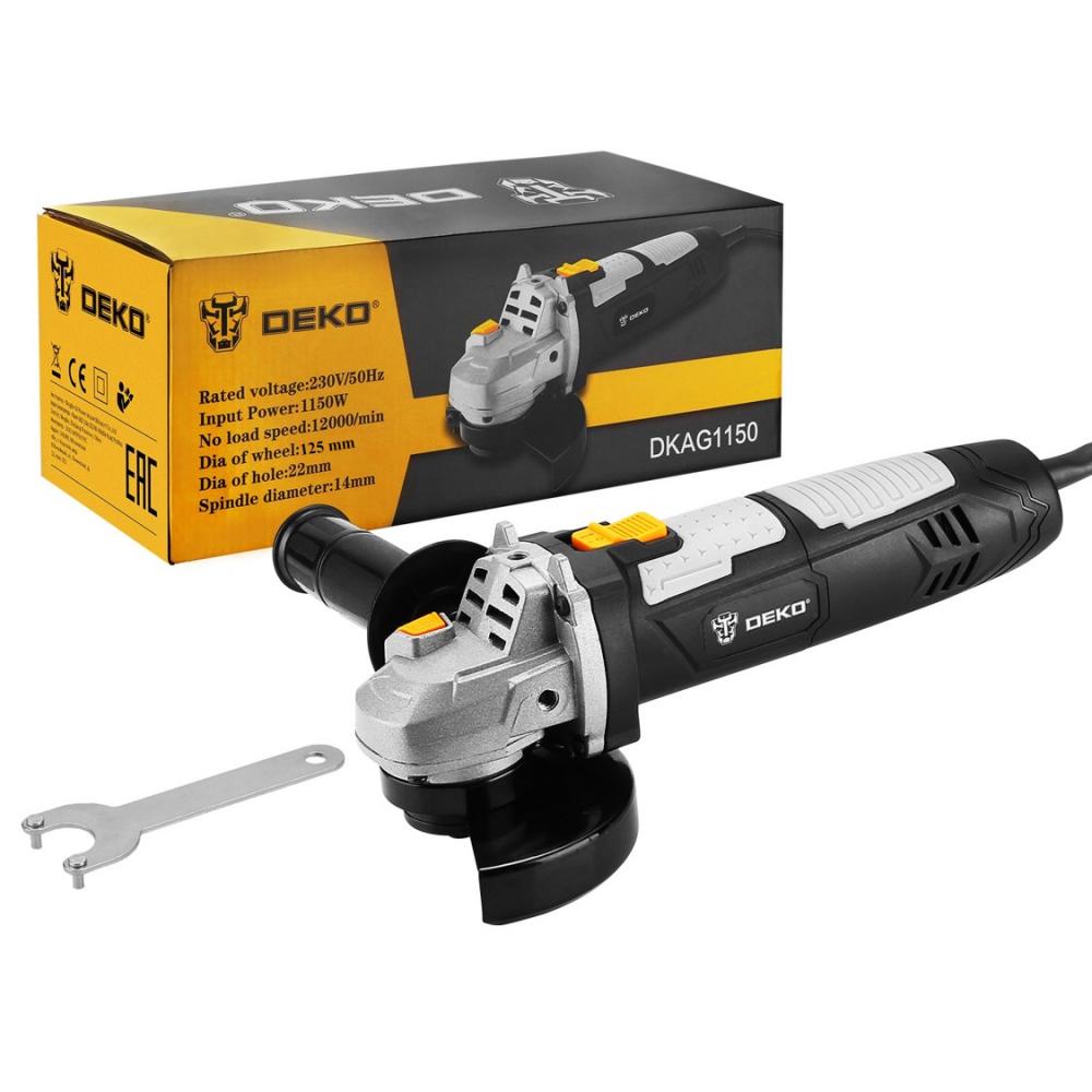 Шлифмашина угловая сетевая DEKO DKAG1150
Шлифмашина угловая сетевая DEKO DKAG1150