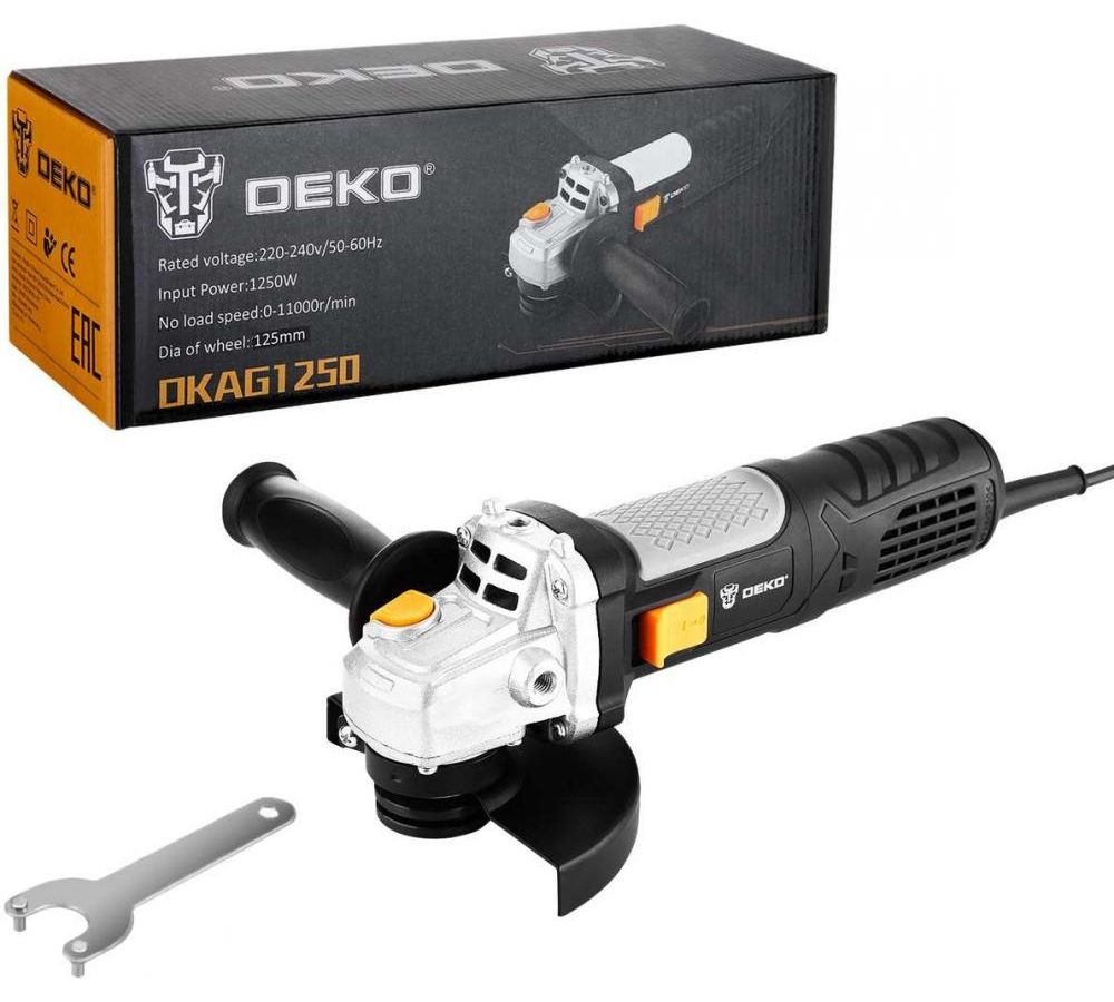 Углошлифовальная машина DEKO DKAG1250, 125мм, 1250 Вт
Углошлифовальная машина DEKO DKAG1250, 125мм, 1250 Вт