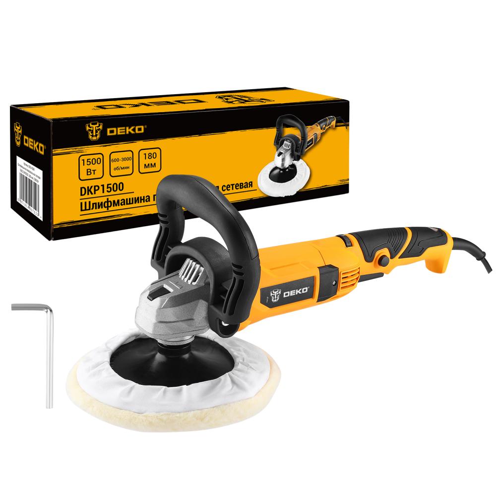 Шлифмашина полировальная сетевая DEKO DKP1500, 180 мм, 1500 Вт
Шлифмашина полировальная сетевая DEKO DKP1500, 180 мм, 1500 Вт