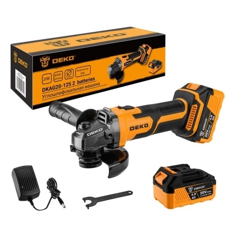 Углошлифовальная машина DEKO DKAG20-125, 2х4.0 Ач
Углошлифовальная машина DEKO DKAG20-125, 2х4.0 Ач