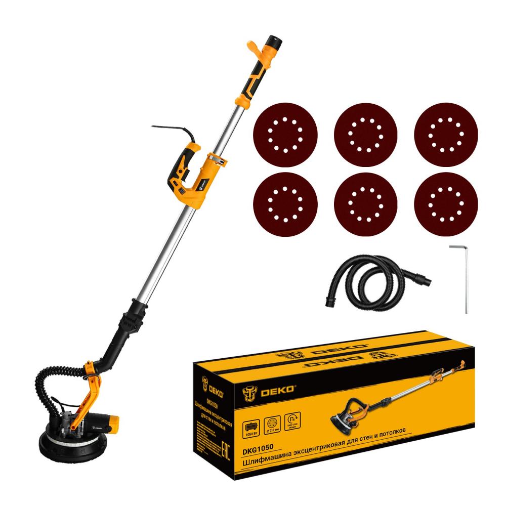 Шлифмашина эксцентриковая сетевая DEKO DKG1050, 1050 Вт, для стен и потолков
Шлифмашина эксцентриковая сетевая DEKO DKG1050, 1050 Вт, для стен и потолков