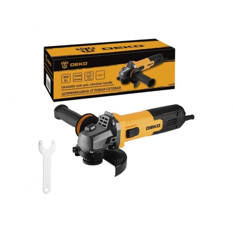 Углошлифовальная машина Deko DKAG850 850Вт 12000об/мин рез.шпин.:M14 d=125мм (085-1007)
Углошлифовальная машина Deko DKAG850 850Вт 12000об/мин рез.шпин.:M14 d=125мм (085-1007)