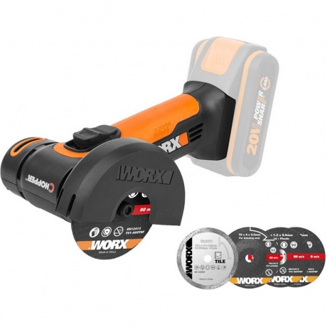 Угловая шлифмашина аккумуляторная WORX 20В 76мм без АКБ и ЗУ WX801.9
Угловая шлифмашина аккумуляторная WORX 20В 76мм без АКБ и ЗУ WX801.9