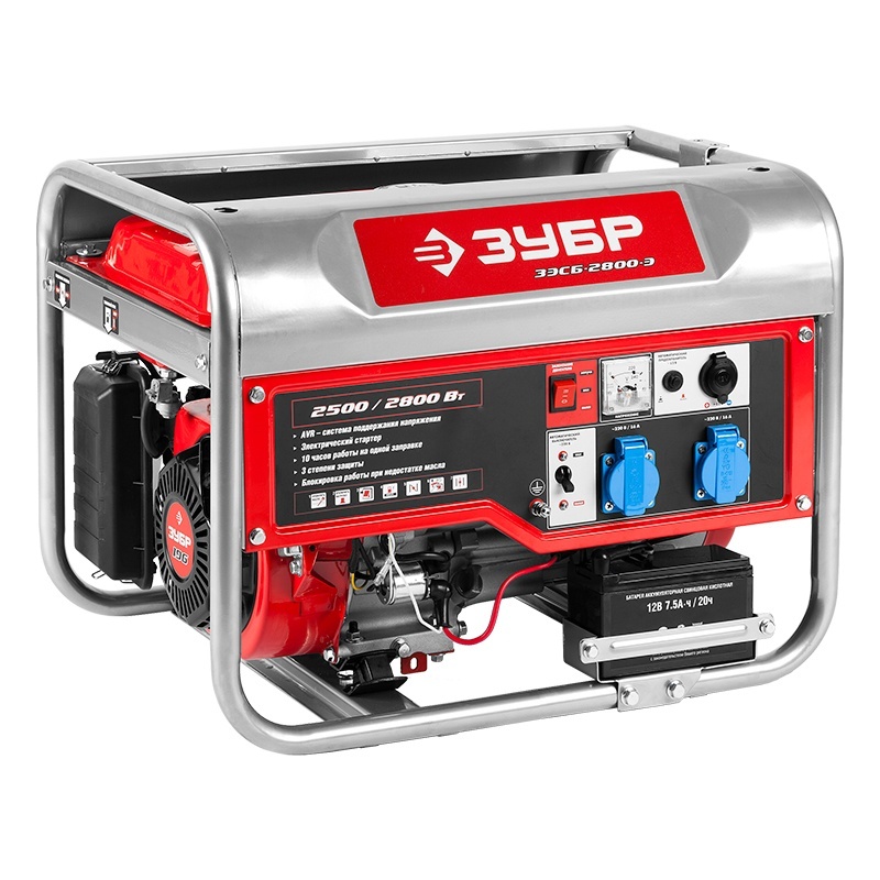 Генератор бензиновый Зубр ЗЭСБ-2800-Э
Генератор бензиновый Зубр ЗЭСБ-2800-Э