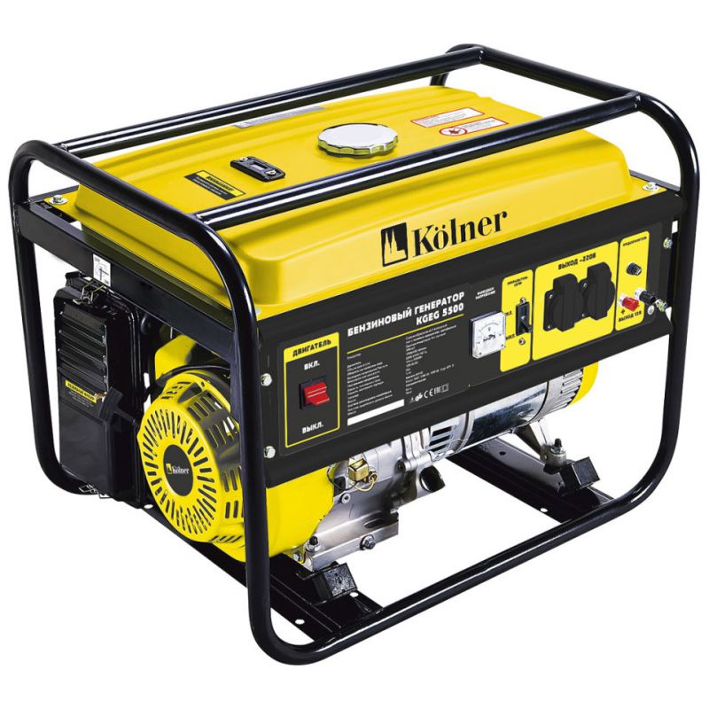 Генератор бензиновый Kolner KGEG 5500М
Генератор бензиновый Kolner KGEG 5500М