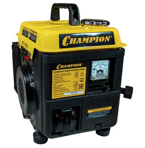Генератор бензиновый Champion IGG980
Генератор бензиновый Champion IGG980