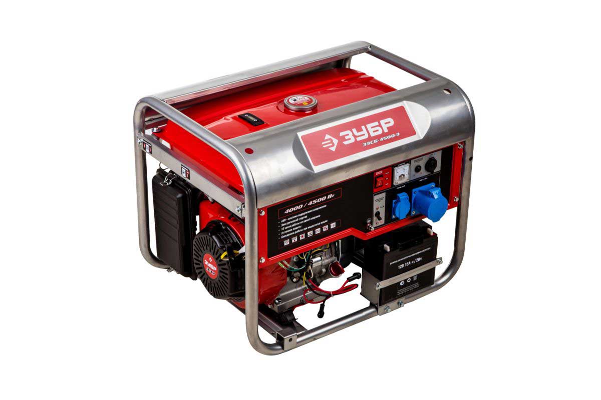Генератор бензиновый Зубр ЗЭСБ-4500-ЭА
Генератор бензиновый Зубр ЗЭСБ-4500-ЭА
