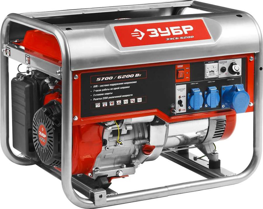 Генератор Зубр ЗЭСБ-6200
Генератор Зубр ЗЭСБ-6200