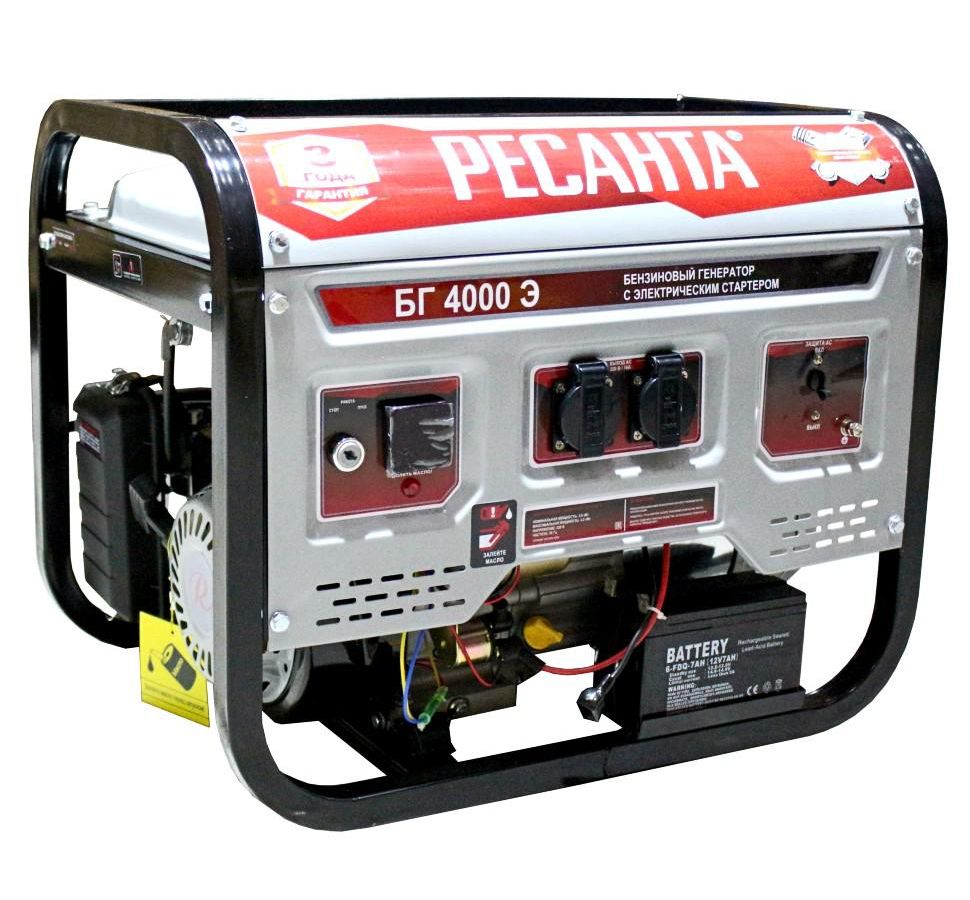 Электрогенератор Ресанта БГ 4000 Э
Электрогенератор Ресанта БГ 4000 Э