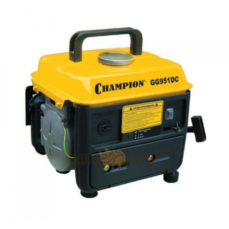 Электрогенератор бензиновый Champion GG951DC
Электрогенератор бензиновый Champion GG951DC