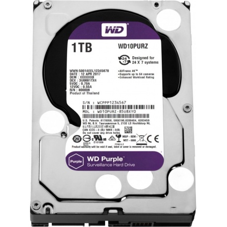 Жёсткий диск WD Purple 1Tb (WD10PURZ)
Жёсткий диск WD Purple 1Tb (WD10PURZ)