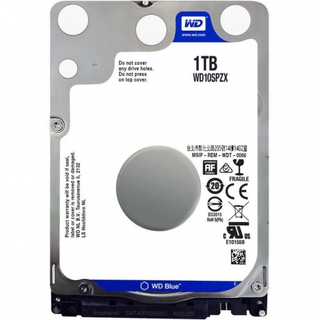 Жесткий диск WD Blue 1Tb (WD10SPZX)
Жесткий диск WD Blue 1Tb (WD10SPZX)