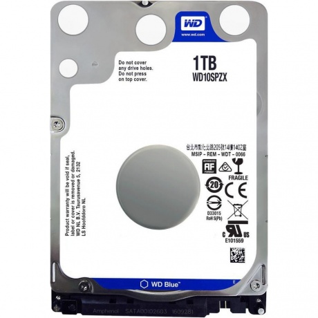Жесткий диск WD Blue 1Tb (WD10SPZX)
Жесткий диск WD Blue 1Tb (WD10SPZX)