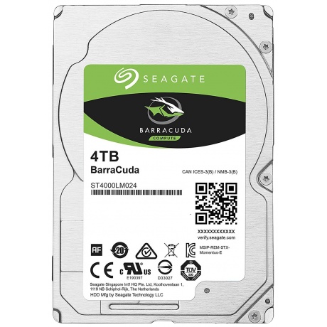 Жесткий диск Seagate BarraCuda 4Tb (ST4000LM024)
Жесткий диск Seagate BarraCuda 4Tb (ST4000LM024)