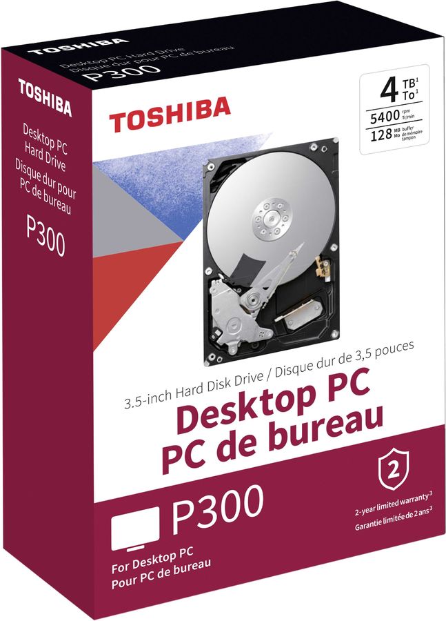 Жесткий диск HDD Toshiba P300 4Tb (HDWD240EZSTA)
Жесткий диск HDD Toshiba P300 4Tb (HDWD240EZSTA)